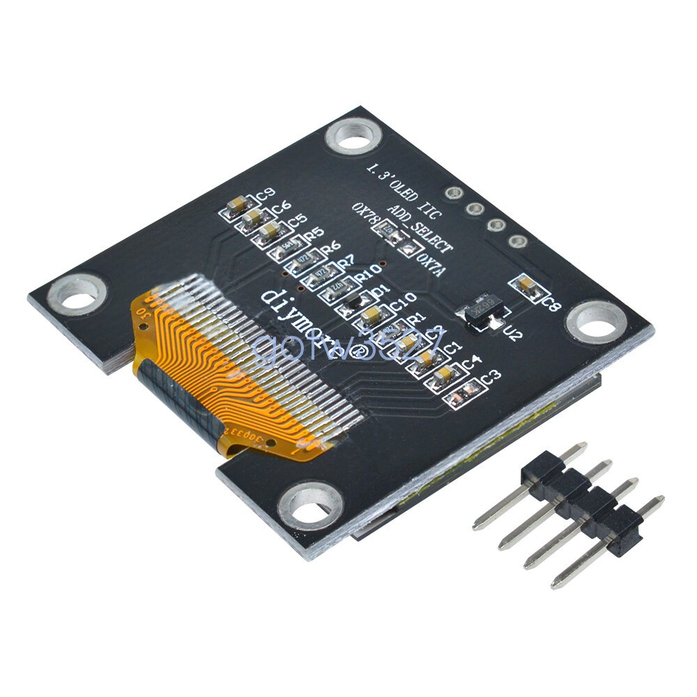 1.3" OLED LCD Display Module White/Blue IIC I2C Interface 3.3-5V For Arduino