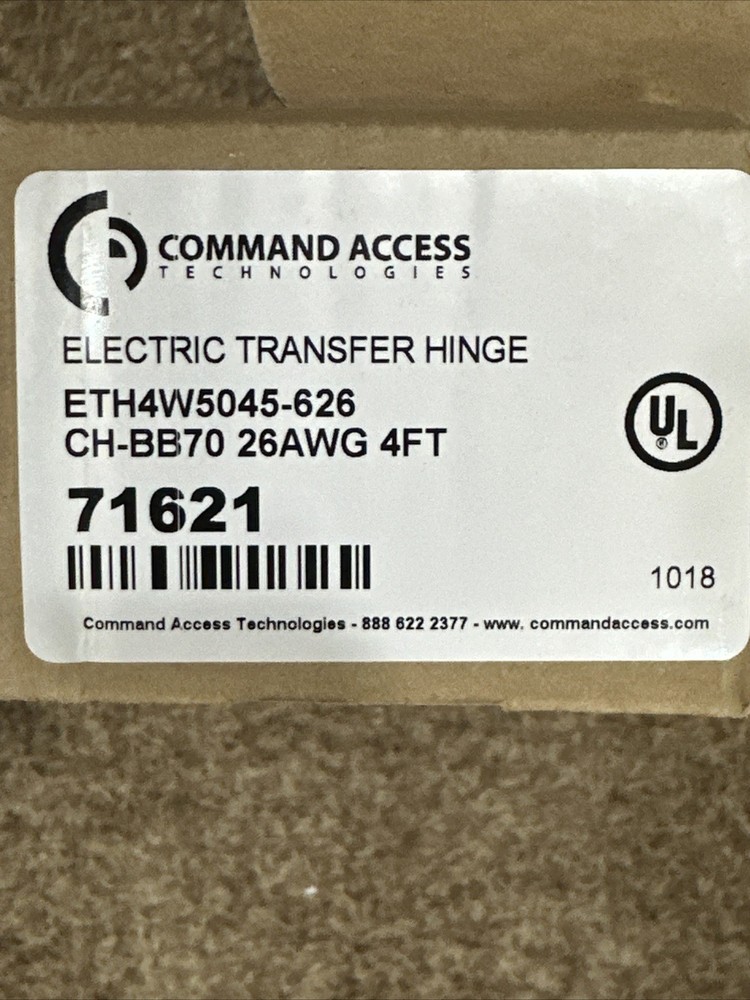 NEW Command Access Electric Transfer Hinge ETH4W5045-626 | 71621