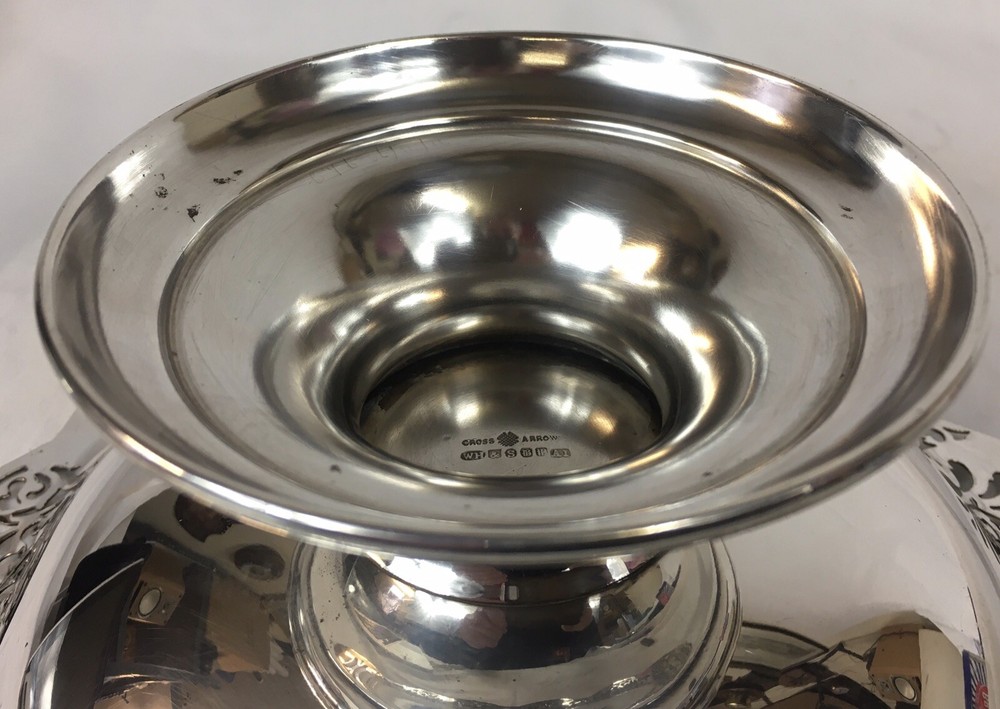 Antique Comport Bowl, Dish Openwork Silver Plate, William Hutton - Sheffield