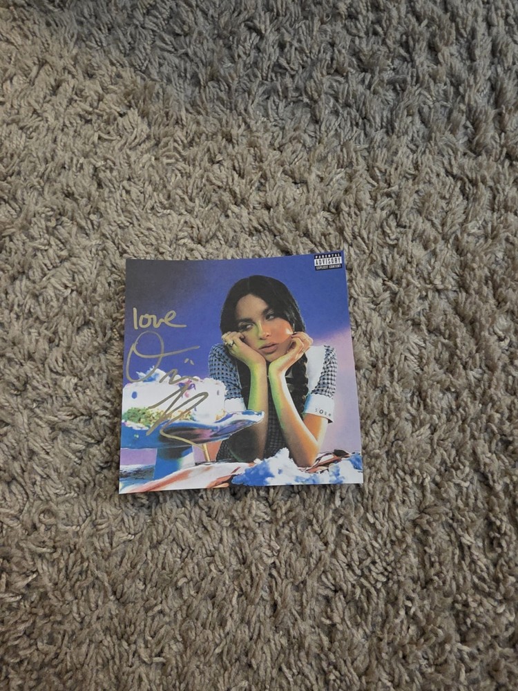 Olivia Rodrigo SOUR signed Insert REPRINT CD size