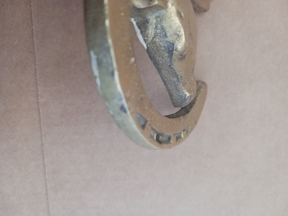 Man o War Brass Horseshoe