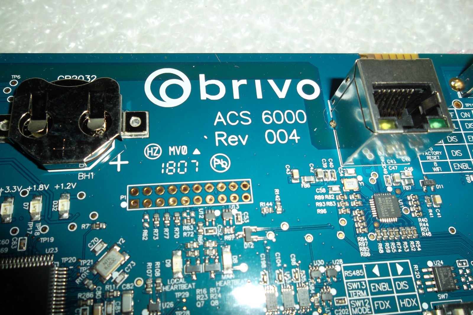 Brivo Systems ACS6000-MBE Door Access Main Control Board ACS6000-DB / ACS6000-E