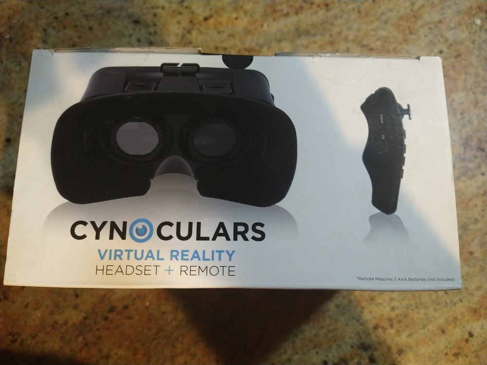 Cynoculars 3D Virtual Reality Headset Wireless Gaming Remote Compatible