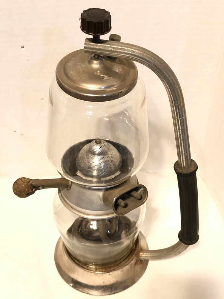 ANTIQUE HUNGARIAN VACUUM / SIPHON COFFEE MAKER ~ M.E.E. SZABVAN ~ HEATS UP! RARE