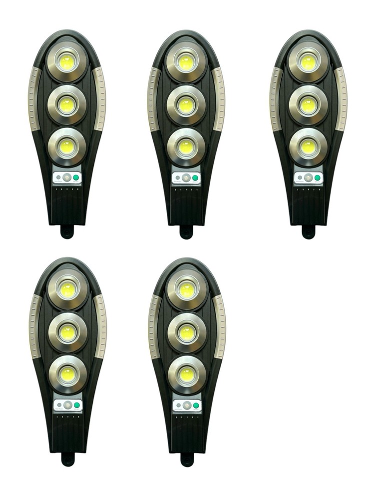 5 Piece 150W IP66 Solar LED Spotlight with Motion Sensor Remote Control