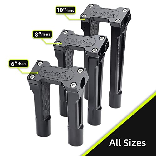 Motorcycle Handlebar Risers for H-D 1” Handlebar, Aluminium Pullback 6 inch