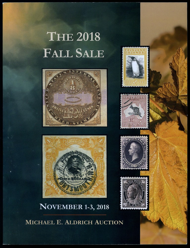 Auction Catalog: Michael E. Aldrich #95: The 2018 Fall Sale. Nov. 1-3, 2018