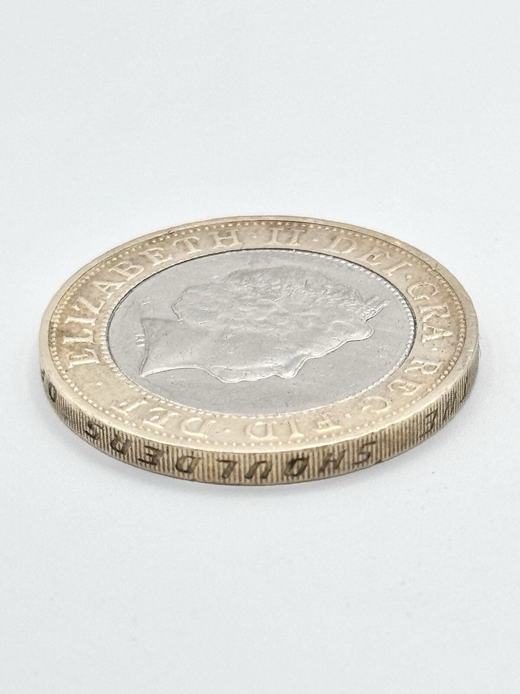 RARE 2012 Queen £2 Two Pound Error Coin Rim Upside Down