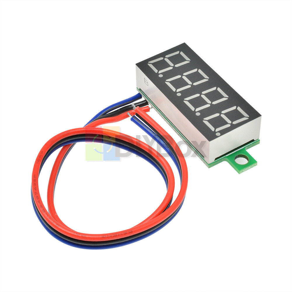 DC 0-100V 0.36 " 4-Digit Digital Voltmeter LED Voltage Tester Panel Meter 3-Wire