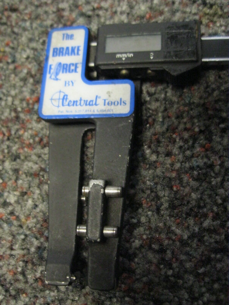 CENTRAL TOOLS BRAKE FORCE ROTOR GAGE Used missing battery cover