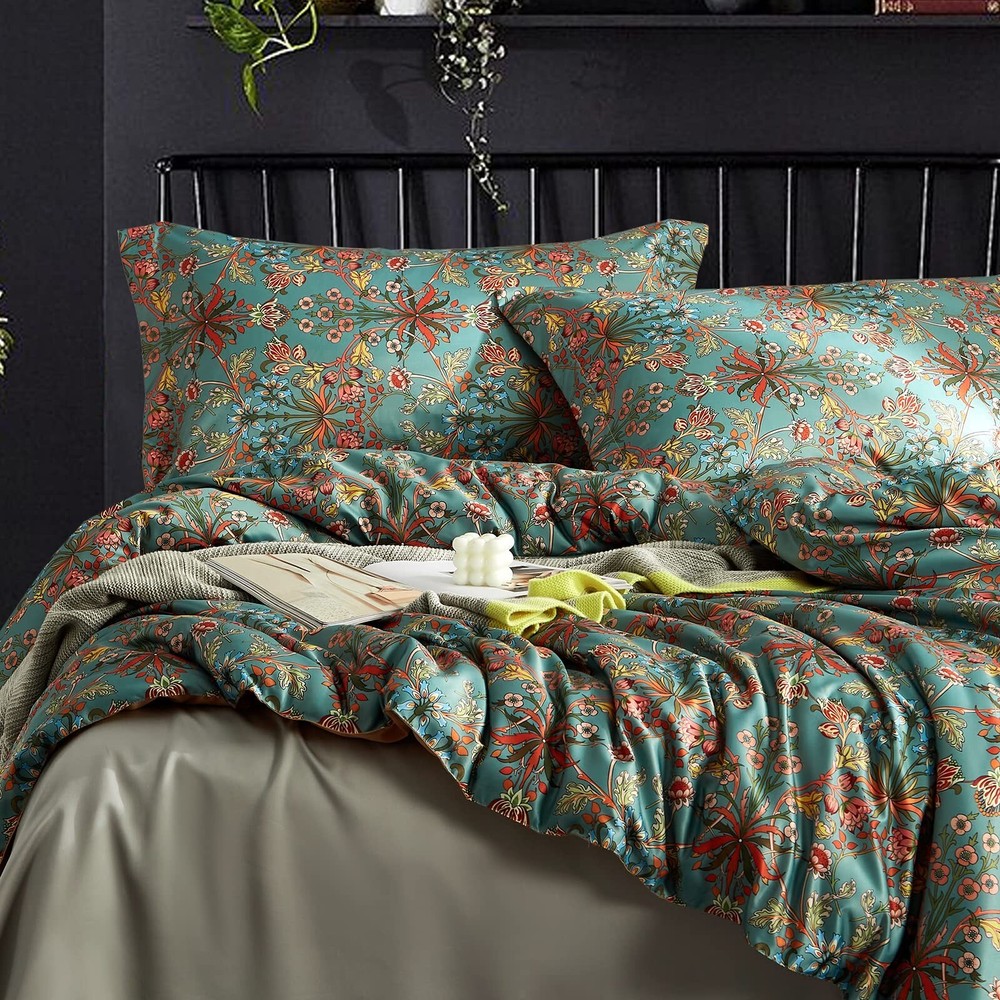 Comforter Set for Queen Size Bed Farmhouse Boho Bedding Sets Fluffy Lightweig...