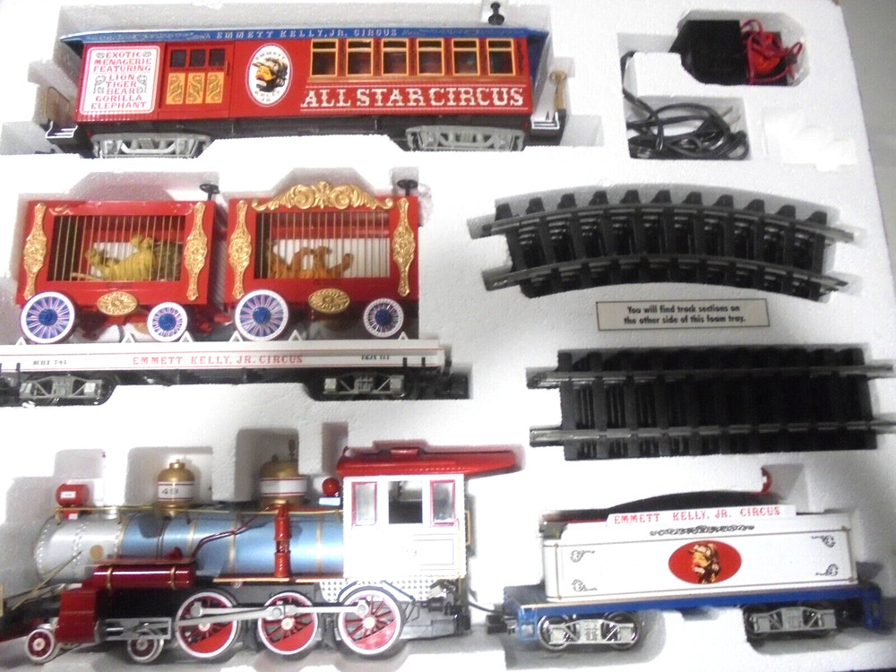 G GAUGE CIRCUS TRAIN SET COMPLETE VERY NICE