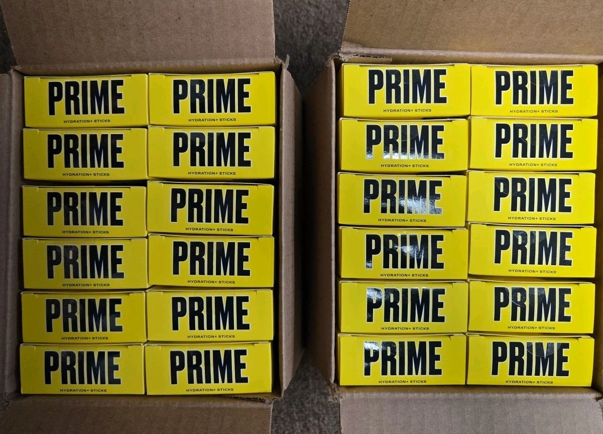 24 Boxes Prime Hydration Lemonade  Drink Mix -6 Stick Packets Per Box BB 01/26