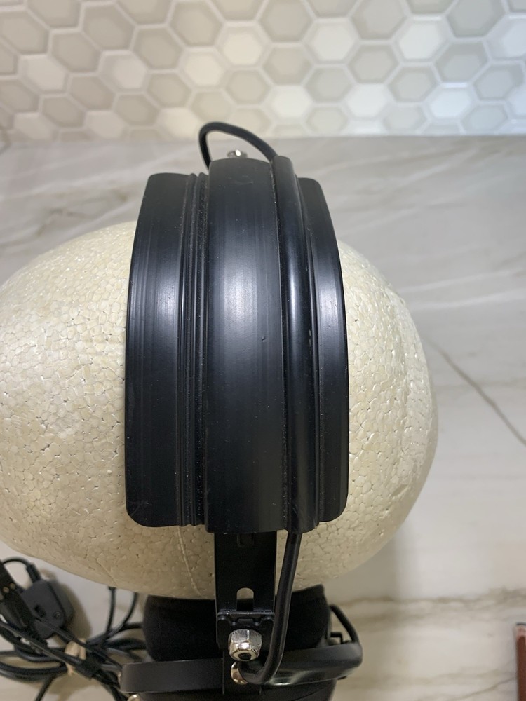 Flightcom Aviation Headset Black Model Unknown