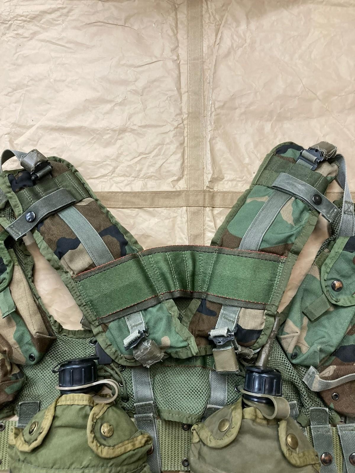 USGI LBV 88 Set Woodland Tactical Gear Lot M81 Army Surplus