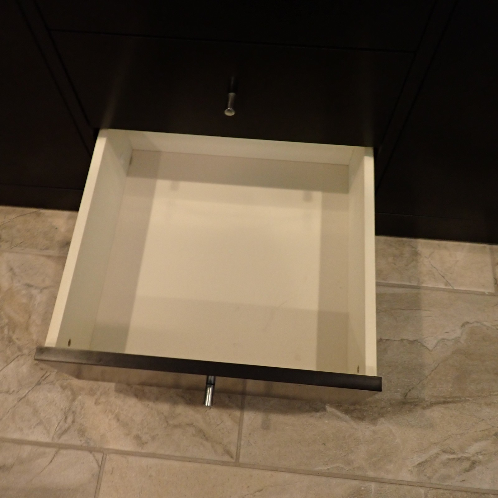 Modern Designer Black Lacquer Sideboard Credenza 58” 2 Door 6 Drawer Storage