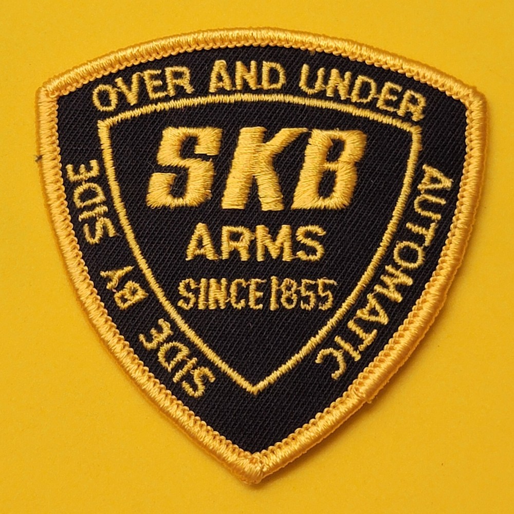 SKB Arms Patch Side by Side Automatic Over Under Since 1855 Embroidered Vintage