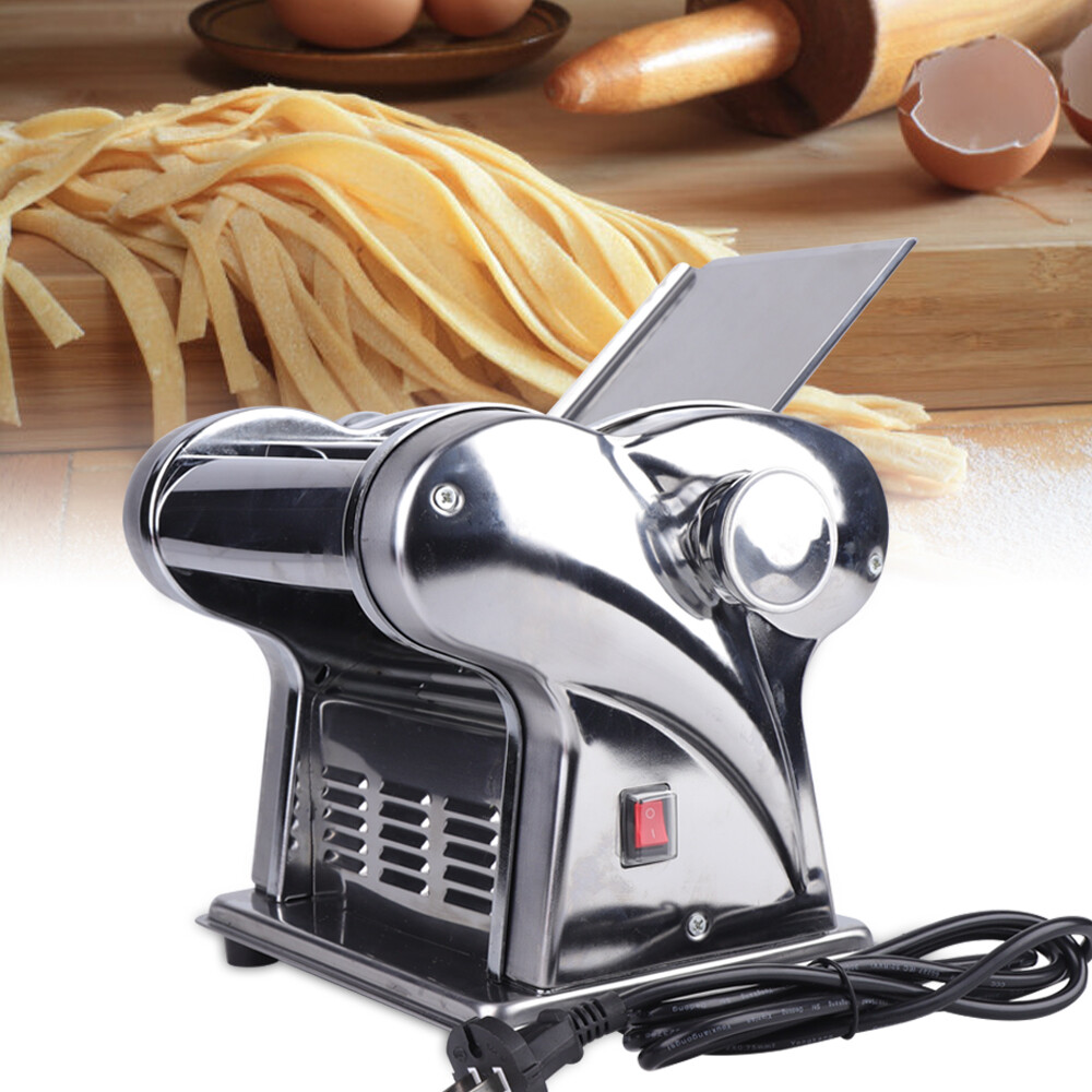 Commercial Stainless Electric Dough Roller Sheeter Noodle Pasta Maker Machine