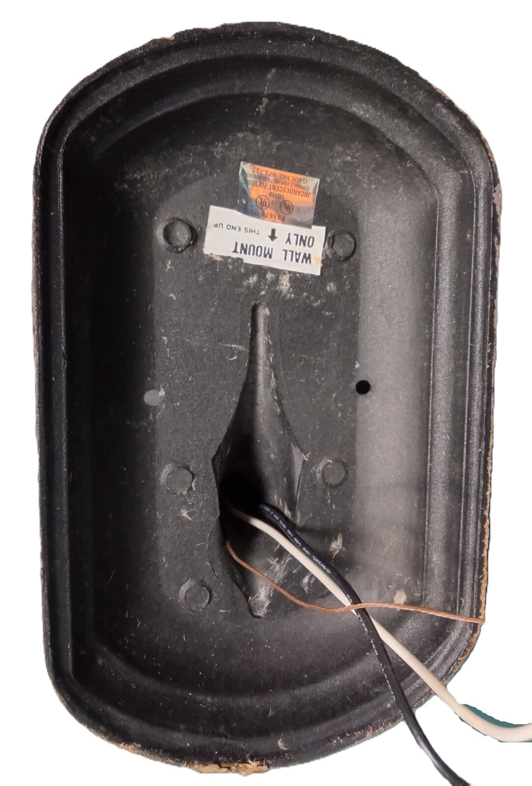 PAIR of Wall Lanterns Seeded Glass Vintage Light Fixtures Porch Lighting Outdoor