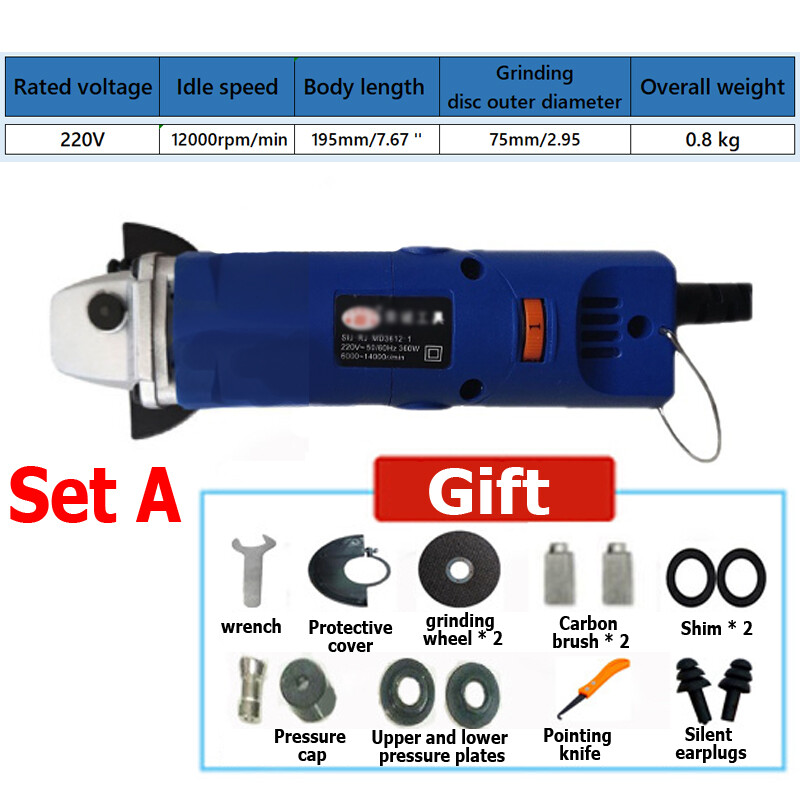 165W Electric Polishing Grinding Machine Handheld Mini Angle Grinder 220V Tool