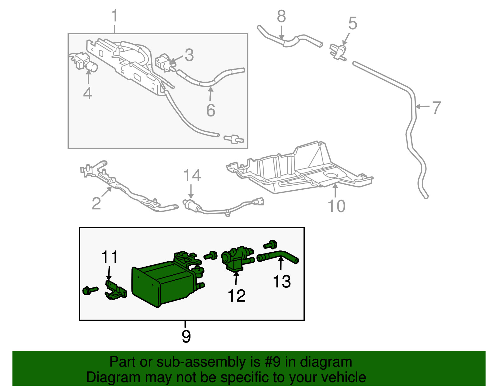 Genuine Toyota Vapor Canister 77740-08020