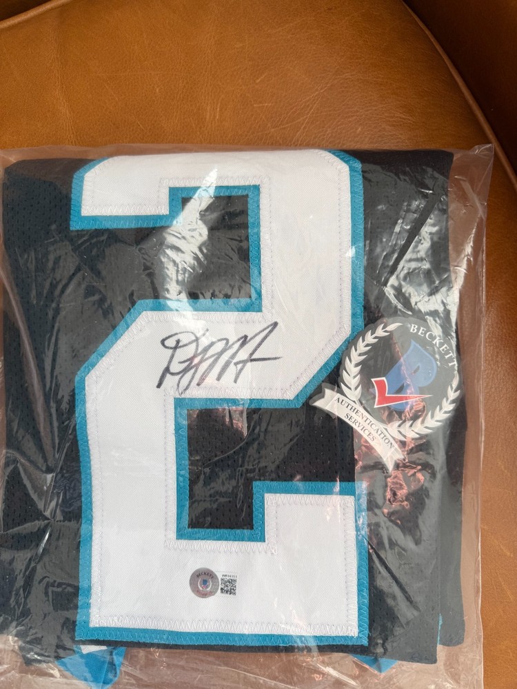 D.J. Moore Panthers Jersey Signed (Beckett Authenticated)
