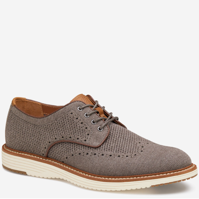 Johnston & Murphyy Upton Knit Wingtip