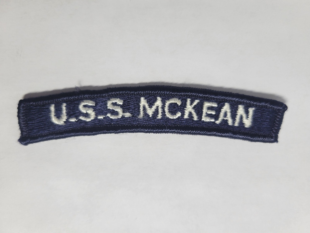 US Navy U.S.S. MCKEAN Two Navy Destroyers DD-90 & DD-784 Segment Patch