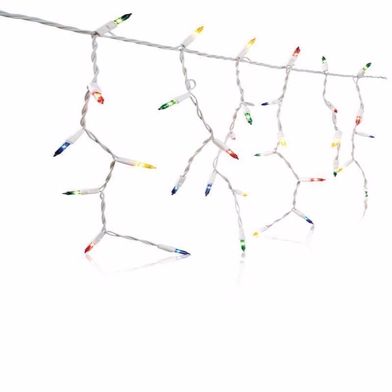 Celebrations 14089-71 Multicolor Mini Icicle Light Set 13 ft.