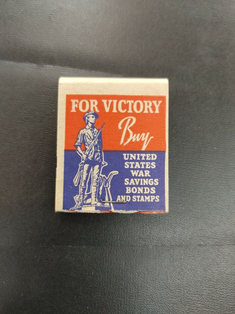 WWII US Victory Match Book mfg by Diamond Match Co One Book