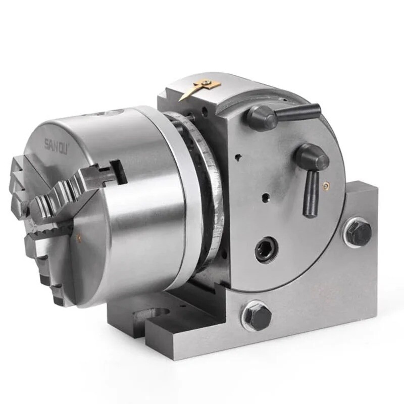 Small Vertical and Horizontal Indexing Head CNC Universal Indexing Dials