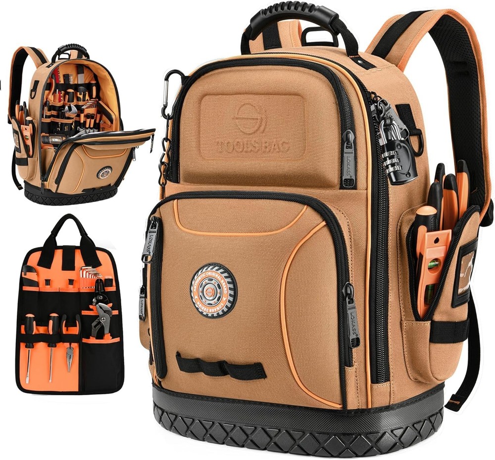 Professional Tool Backpack with 75 Compartments & Comfortable Carrying Design