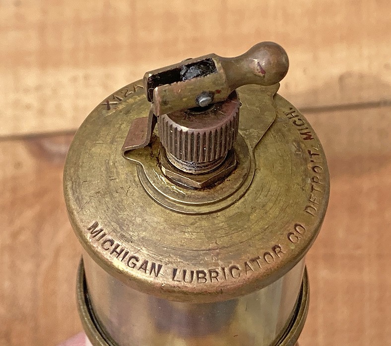 Vtg Pair (2) Michican Lubricator X12A11/2 Oilers Brass Glass Hit/Miss Steampunk