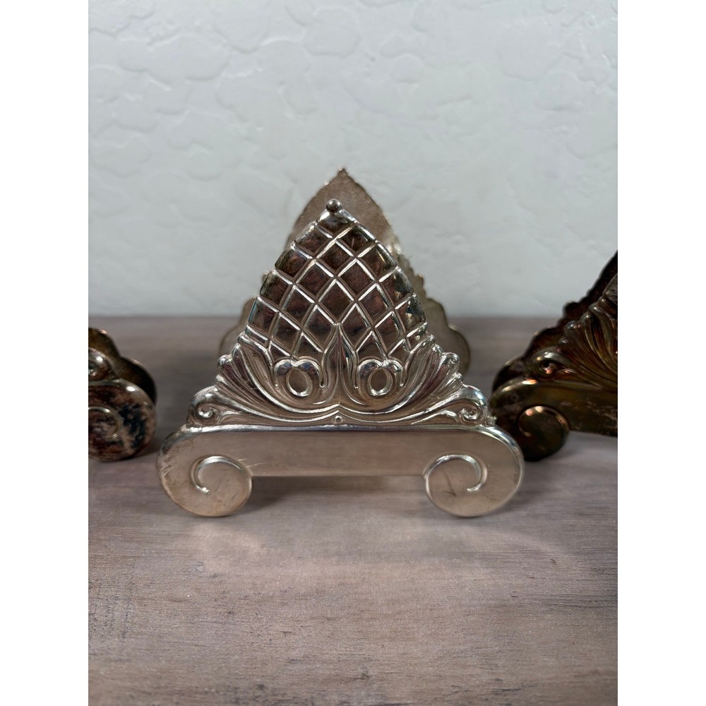Sheffield Mid Century Silverplated Display Holders- EUC