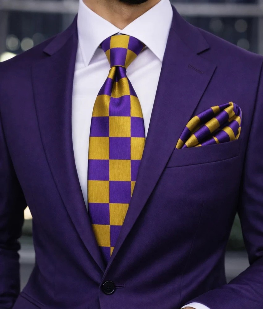 CHESS TIE & POCKET SQAURE by VERSE9