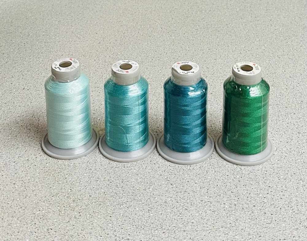 4 DURAK Tekstil ARC Poly Embroidery Machine Thread Multicolor 40 WT 1000 M NEW