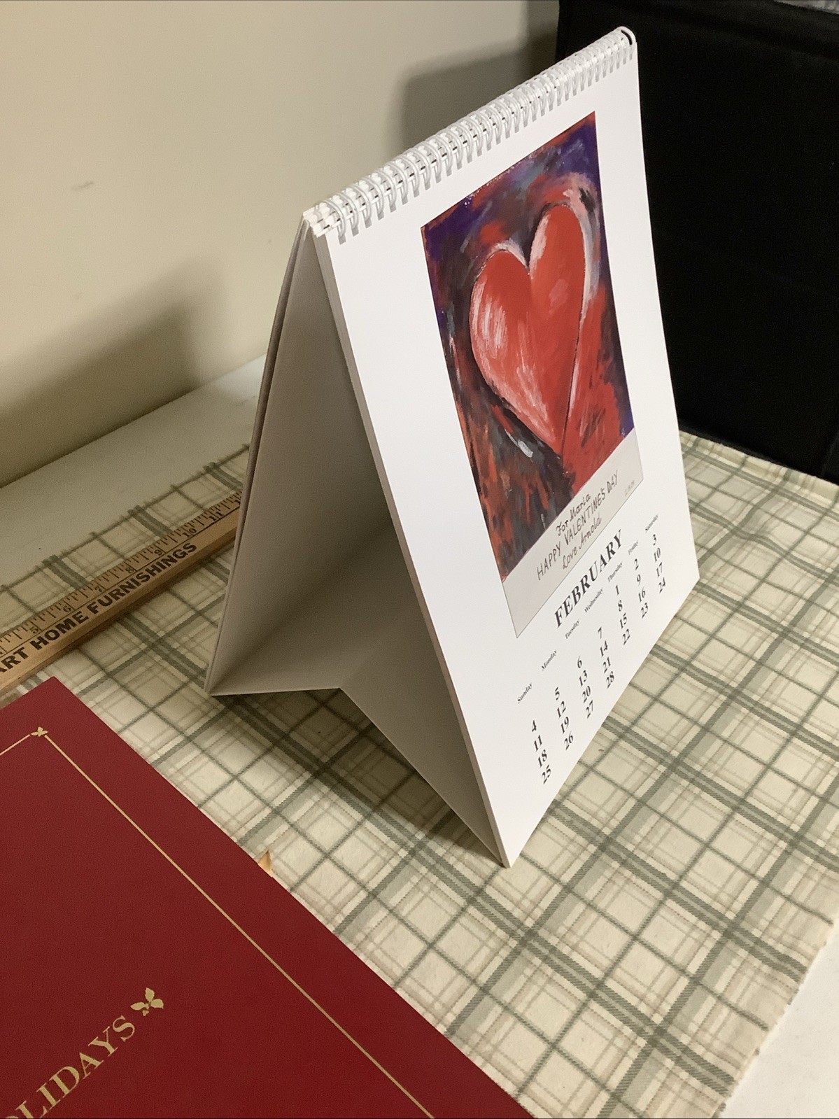 Rare Arnold Schwarzenegger 2007 Holiday Calendar Of His Art W/ Signed Letter