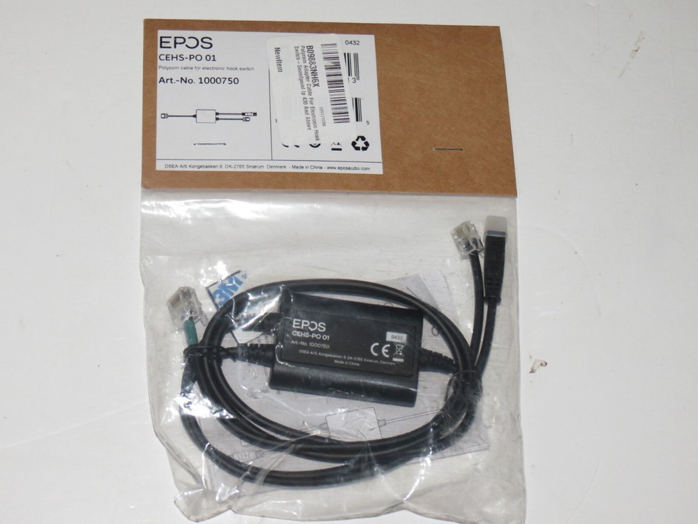 b4 EPOS CEHS-PO01 Polycom Adapter Cable for Electronic Hook Switch