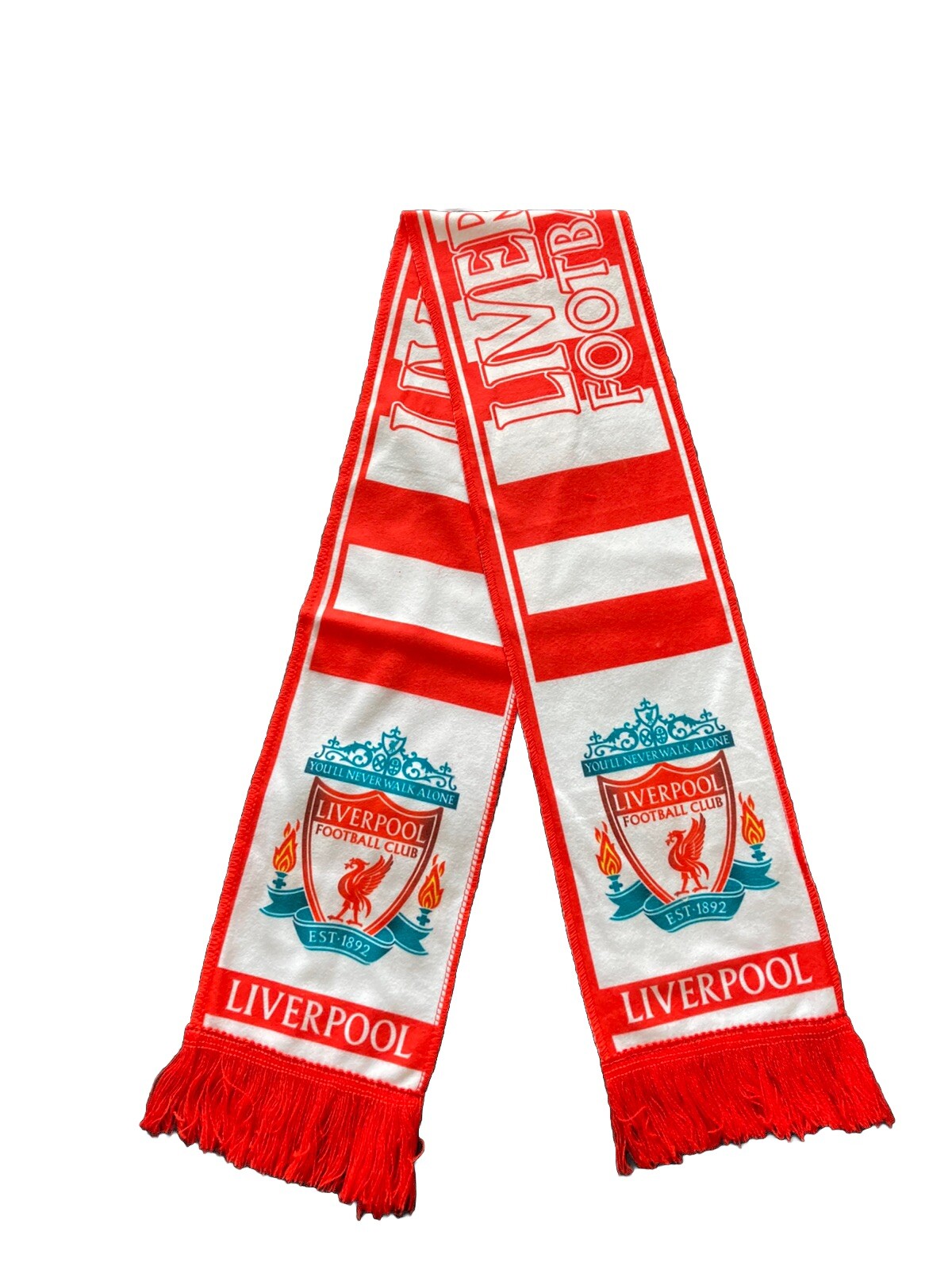 Quality Print Liverpool Soccer Club Lightweight Sports Scarf/Futbol Bufanda
