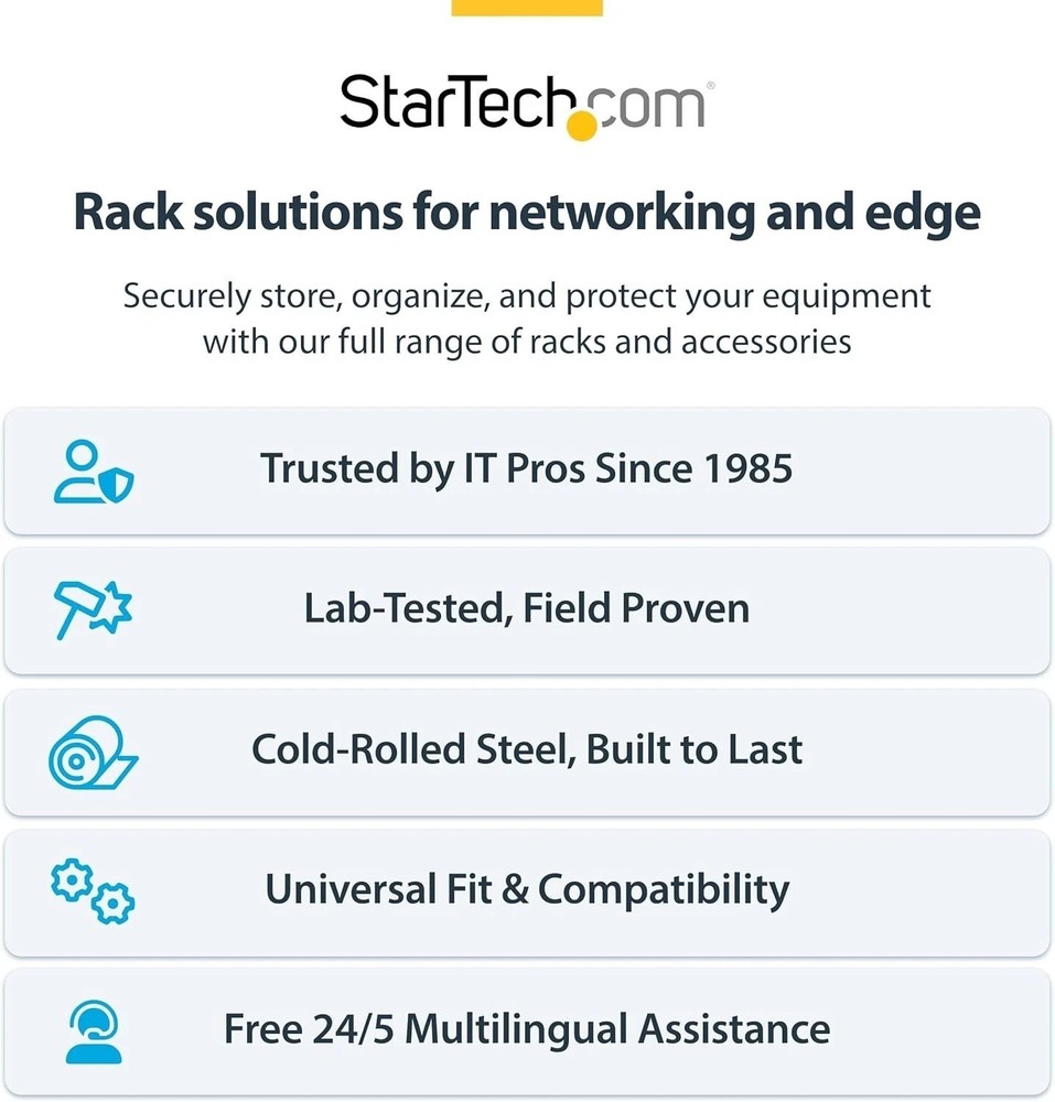 Robust Wall Mounted Patch Panel for Networking, 8U Design, Steel Construction
