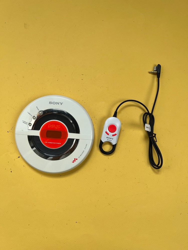 Sony D-EJ100 CD Player Walkman + RM-MC26 Wired Remote | TESTED & WORKING