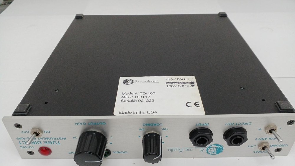 SUMMIT AUDIO TD-100 ☆Rare! Pre/DI☆