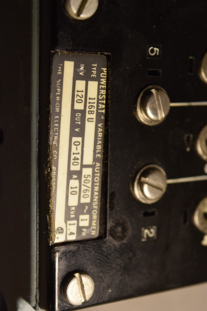 Superior Electric Powerstat 116BU Variable Autotransformer