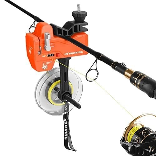 Fishing Line Spooler with Line Counter & Braid Scissors - Portable, Compact, No