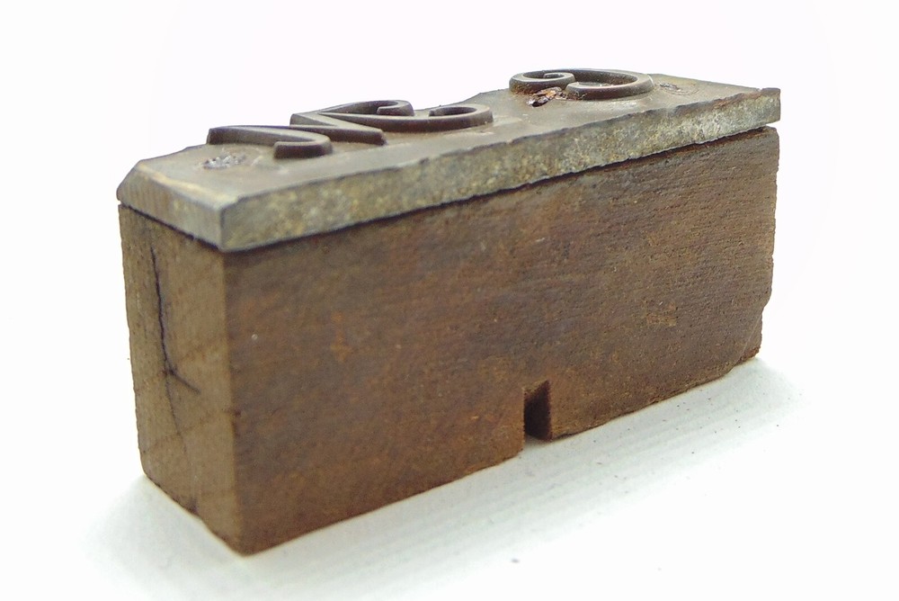 Printing Letterpress Printers Block Initials C M