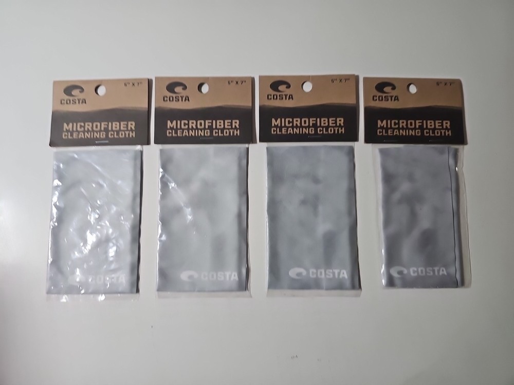 Costa 5" x 7" Microfiber Cleaning Cloths 4ct