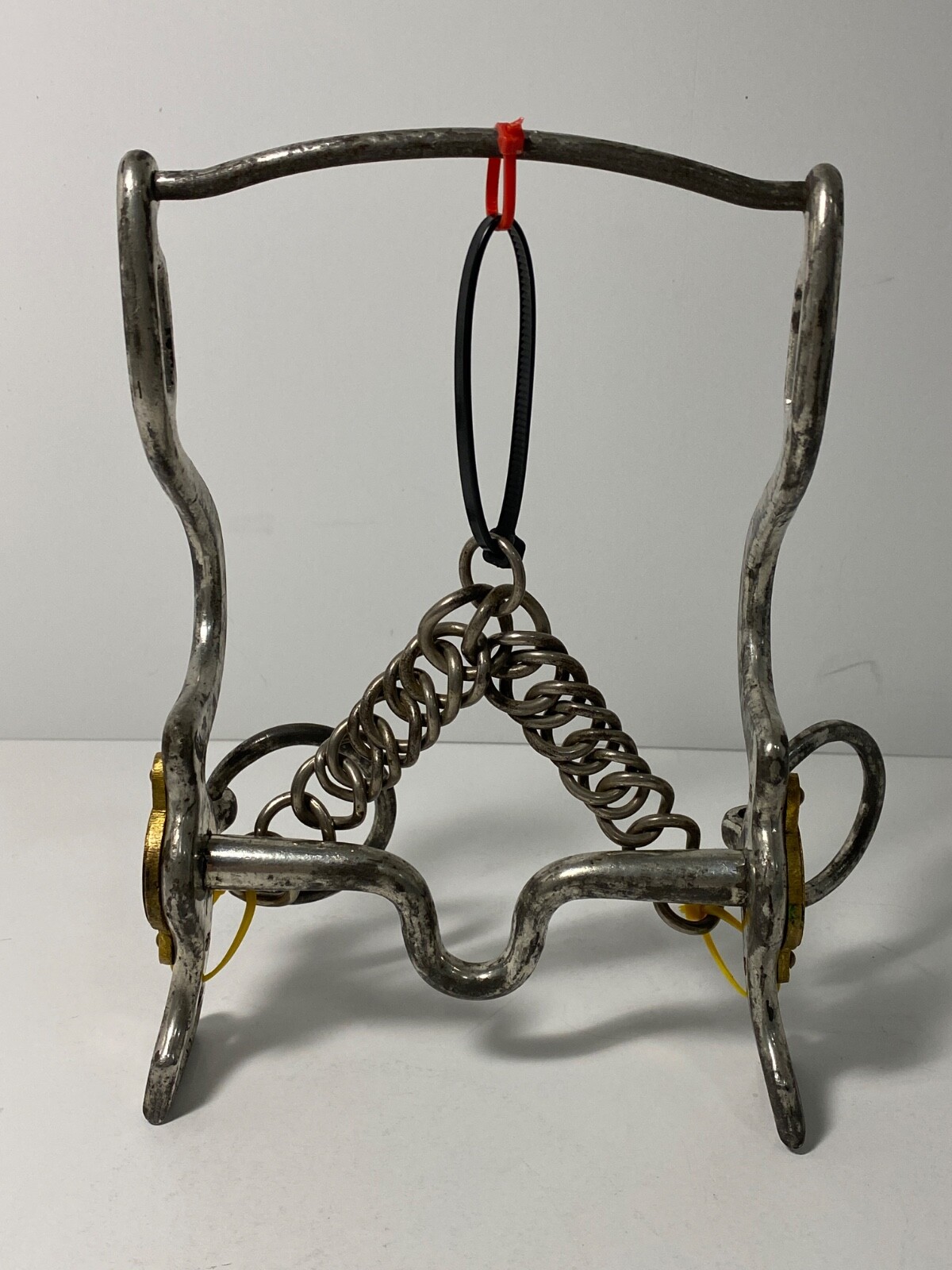 U.S. M1863 MODIFIED, BRIDLE CURB HORSE ARTILLERY BIT, CURB CHAIN, POST CIVIL WAR