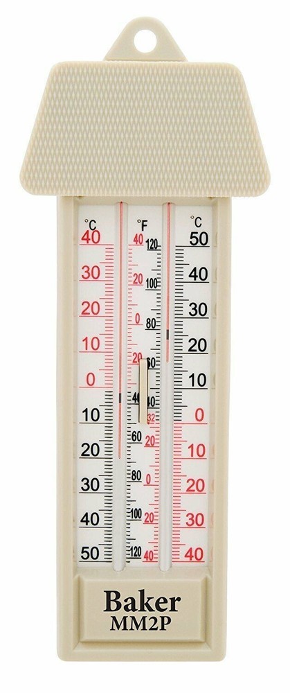 Baker Instruments MM2P Max-Min Thermometer, Beige