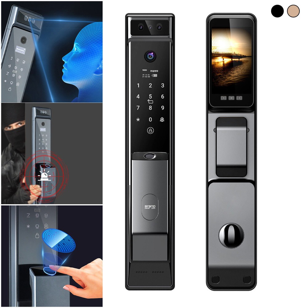 3D Face Recognition Door Lock Keyless Smart Mortise Lock Security Intelligent