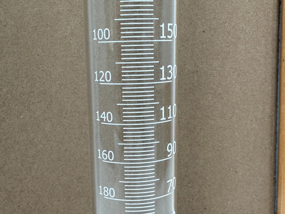 VWR Measuring Cylinder, Hexagonal Base, TC, with Spout, Double Scale, 250 ml